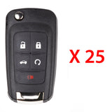 2010 - 2022 Buick Chevrolet GMC Remote Flip Key Shell 5B (25 Pack)