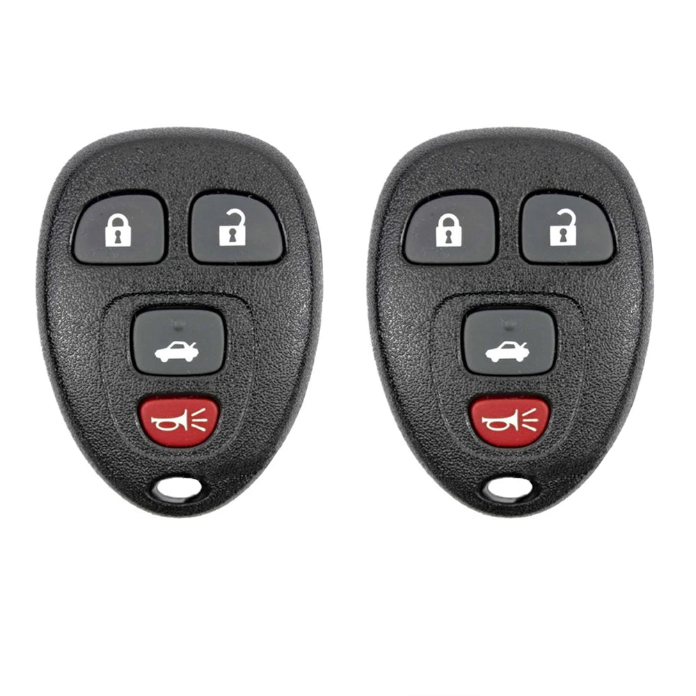 AKS KEYS Aftermarket Keyless Remote Fob for GM 2005 2006 2007 2008 2009 2010 2011 2012 4B FCC# KOBGT04A (2 Pack)