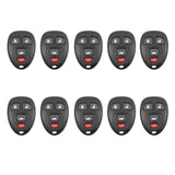 AKS KEYS Aftermarket Keyless Remote Fob for GM 2005 2006 2007 2008 2009 2010 2011 2012 4B FCC# KOBGT04A (10 Pack)