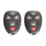 AKS KEYS Aftermarket Keyless Remote Fob for GM 2004 2005 2006 2007 2008 2009 2010 2011 2012 5B FCC# KOBGT04A (2 Pack)