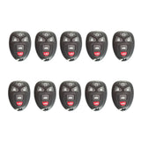 AKS KEYS Aftermarket Keyless Remote Fob for GM 2004 2005 2006 2007 2008 2009 2010 2011 2012 5B FCC# KOBGT04A (10 Pack)