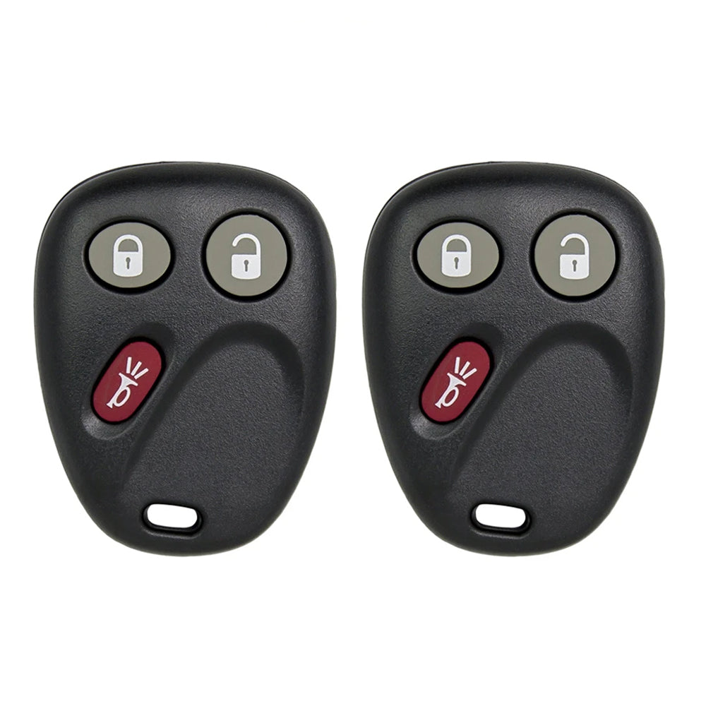 AKS KEYS Aftermarket Keyless Entry Remote Fob for GM 2003 2004 2005 2006 2007 3B FCC# LHJ011 (2 Pack)