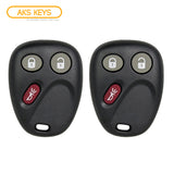 AKS KEYS Aftermarket Keyless Entry Remote Fob for GM 2003 2004 2005 2006 2007 3B FCC# LHJ011 (2 Pack)