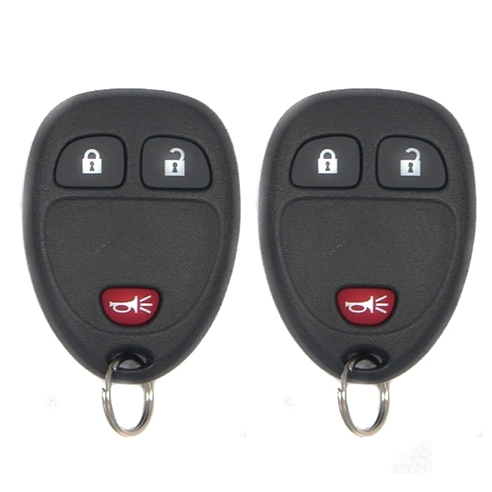 AKS KEYS Aftermarket Keyless Entry Remote Fob for GM 2006 2007 2008 2009 2010 2011 3B FCC# KOBGT04A/ 15777636 (2 Pack)