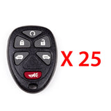 AKS KEYS Aftermarket Keyless Remote Fob for GM 2005 2006 2007 2008 2009 2010 2011 5B FCC# KOBGT04A (25 Pack)