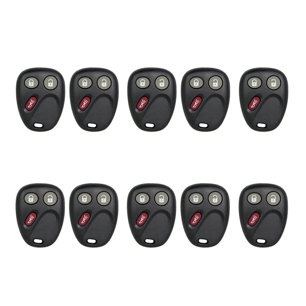 AKS KEYS Aftermarket Keyless Remote Fob for GM 2002 2003 2004 2005 2006 2007 2008 2009 3B FCC# MYT3X6898B (10 Pack)