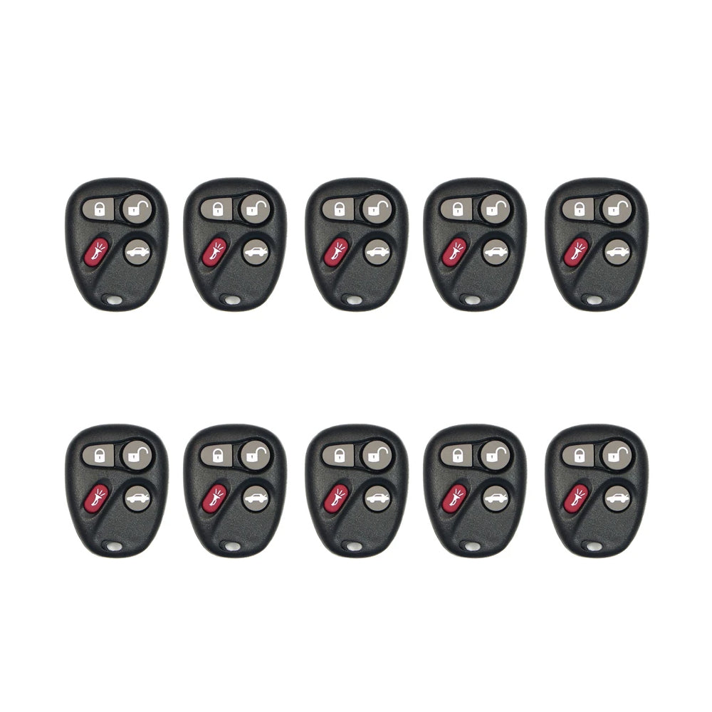 AKS KEYS Aftermarket Keyless Remote Fob for Chevrolet Cadillac 2000 2001 2002 2003 2004 2005 2006 2007 4B FCC# L2C0005T (10 Pack)