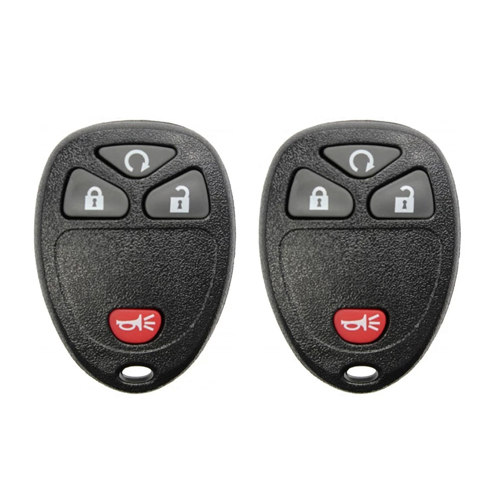 AKS KEYS Aftermarket Keyless Remote Fob for GM 2005 2006 2007 2008 2009 2010 2011 4B FCC# KOBGT04A (2 Pack)