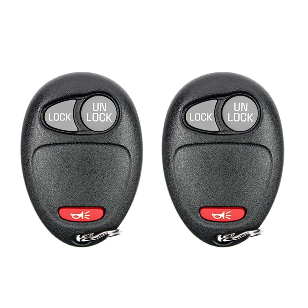 AKS KEYS Aftermarket Keyless Remote Fob for GM 2001 2002 2003 2004 2005 2006 2007 2008 2009 2010 2011 3B FCC# L2C0007T (2 Pack)