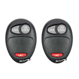 AKS KEYS Aftermarket Keyless Remote Fob for GM 2001 2002 2003 2004 2005 2006 2007 2008 2009 2010 2011 3B FCC# L2C0007T (2 Pack)