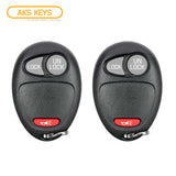 AKS KEYS Aftermarket Keyless Remote Fob for GM 2001 2002 2003 2004 2005 2006 2007 2008 2009 2010 2011 3B FCC# L2C0007T (2 Pack)