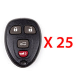 AKS KEYS Aftermarket Keyless Remote Fob for GM 2007 2008 2009 2010 2011 2012 2013 2014 2015 2016 2017 4B FCC# OUC60270/ OUC60221 (25 Pack)