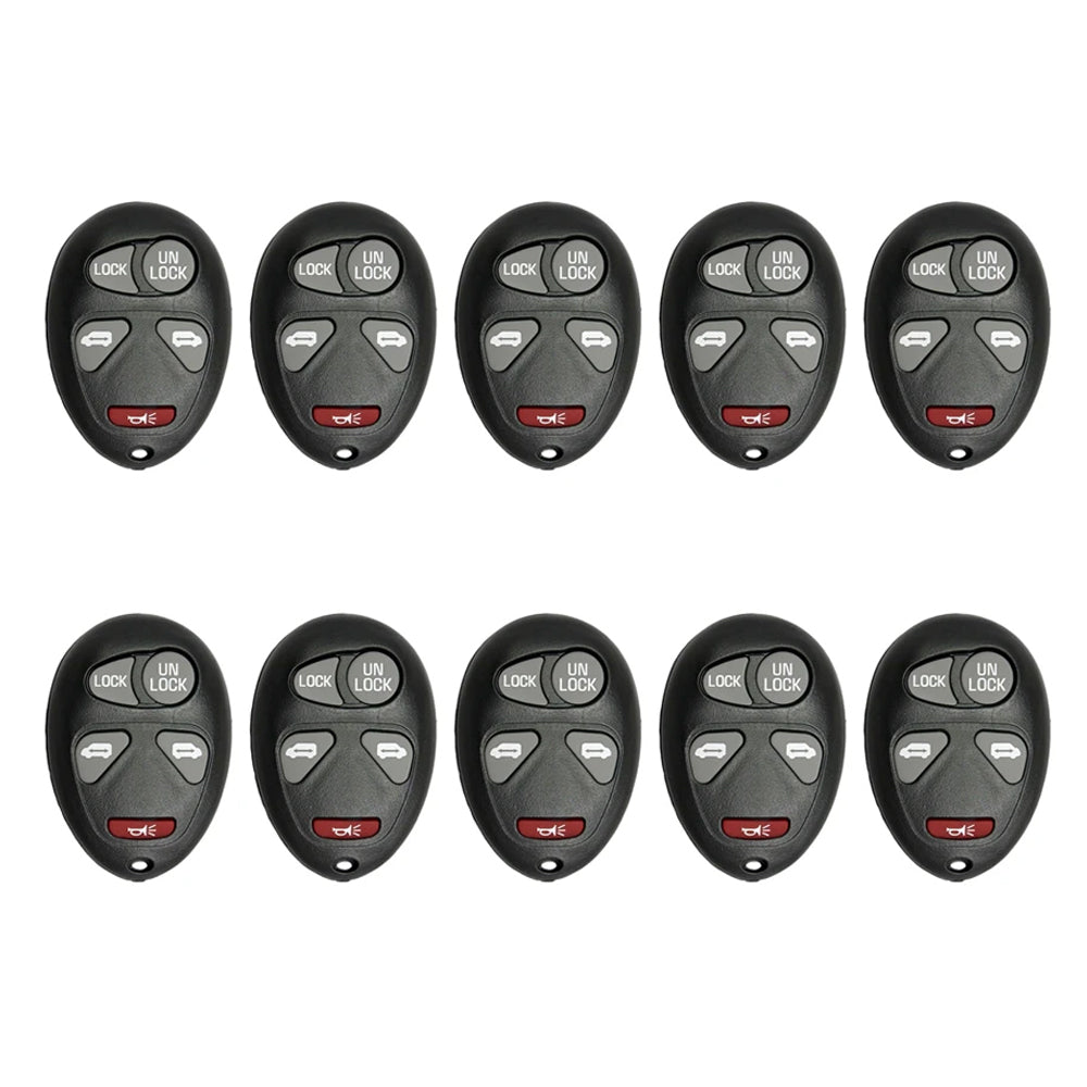 AKS KEYS Aftermarket Keyless Remote Fob for GM 2002 2003 2004 2005 5B FCC# L2C0007T (10 Pack)