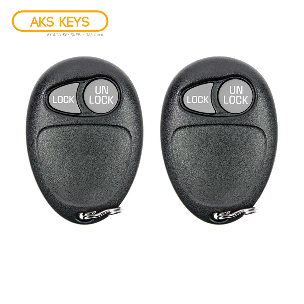 AKS KEYS Aftermarket Keyless Remote Fob for GM 2002 2003 2004 2005 2B FCC# L2C0007T (2 Pack)