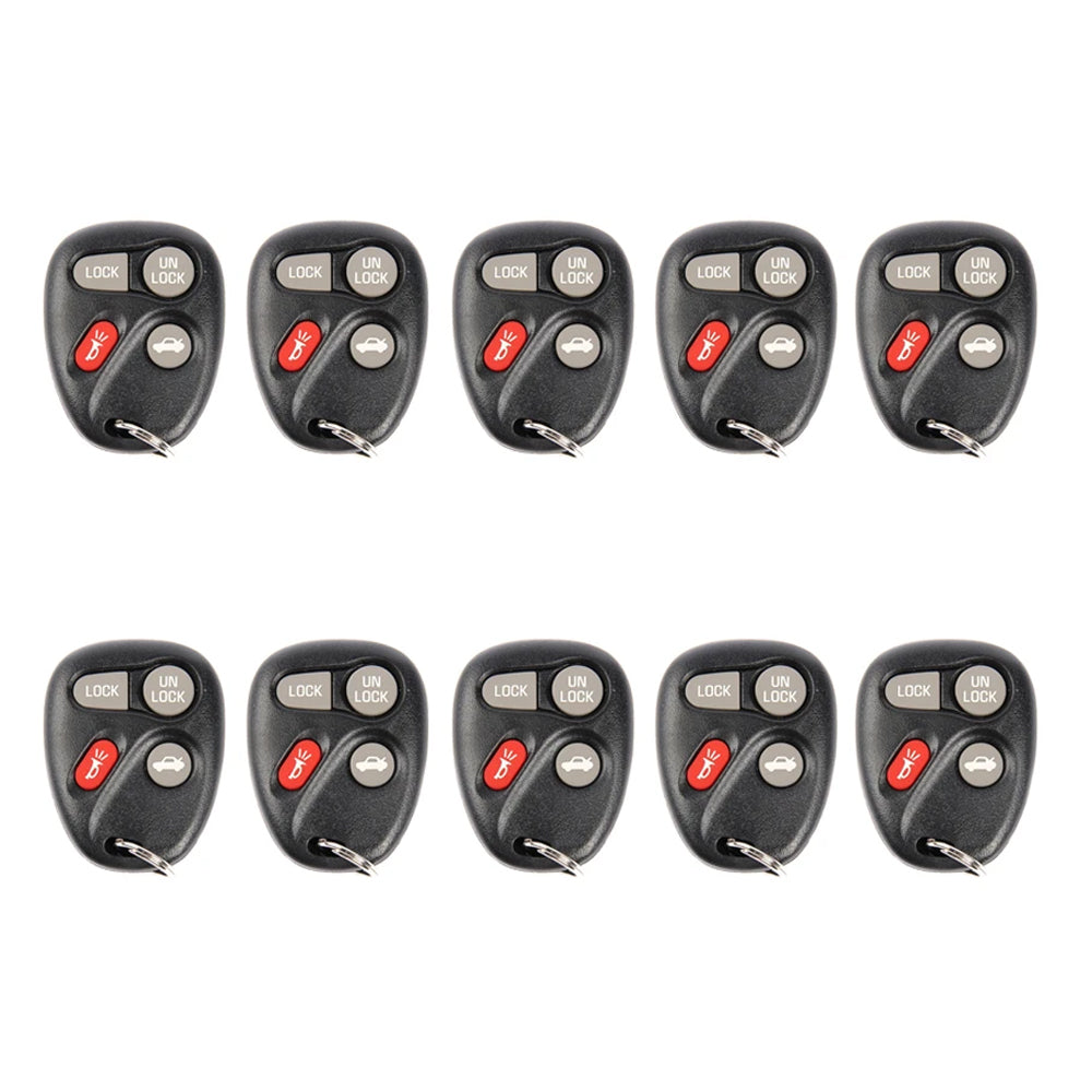 AKS KEYS Aftermarket Keyless Entry Remote Fob for GM 1996 1997 1998 1999 2000 2001 2002 2003 2004 2005 4B FCC# KOBUT1BT (10 Pack)