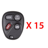 AKS KEYS Aftermarket Keyless Entry Remote Fob for GM 1996 1997 1998 1999 2000 2001 2002 2003 2004 2005 4B FCC# KOBUT1BT (15 Pack)