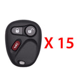 AKS KEYS Aftermarket Keyless Entry Remote Fob for GM 1998 1999 2000 2001 2002 3B FCC# KOBUT1BT (15 Pack)