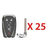 2016 - 2022 Chevrolet Smart Key 5B Fob FCC# HYQ4EA (25 Pack)