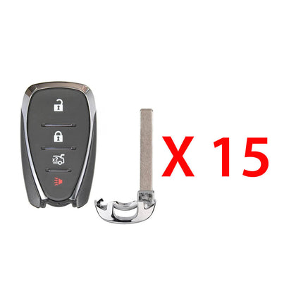 2016 - 2020 Chevrolet Smart Key 4B Fob FCC# HYQ4EA (15 Pack)