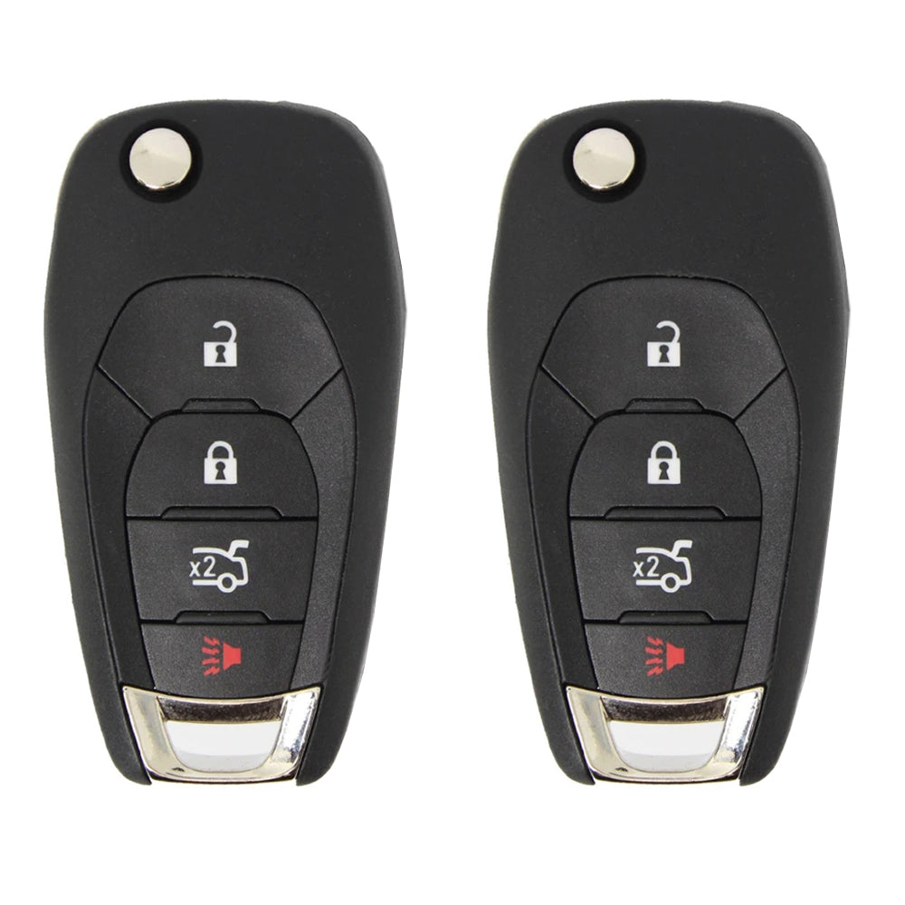 AKS KEYS Aftermarket Remote Flip Key Fob for Chevrolet Cruze 2016 2017 2018 2019 4B FCC# LXP-T004 -XL-8 (2 Pack)