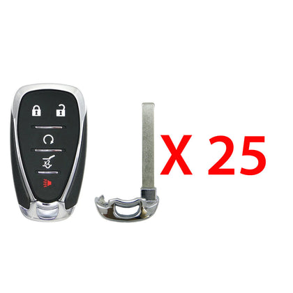 2018 - 2020 Chevrolet Smart Key 5B Fob FCC# HYQ4EA (25 Pack)