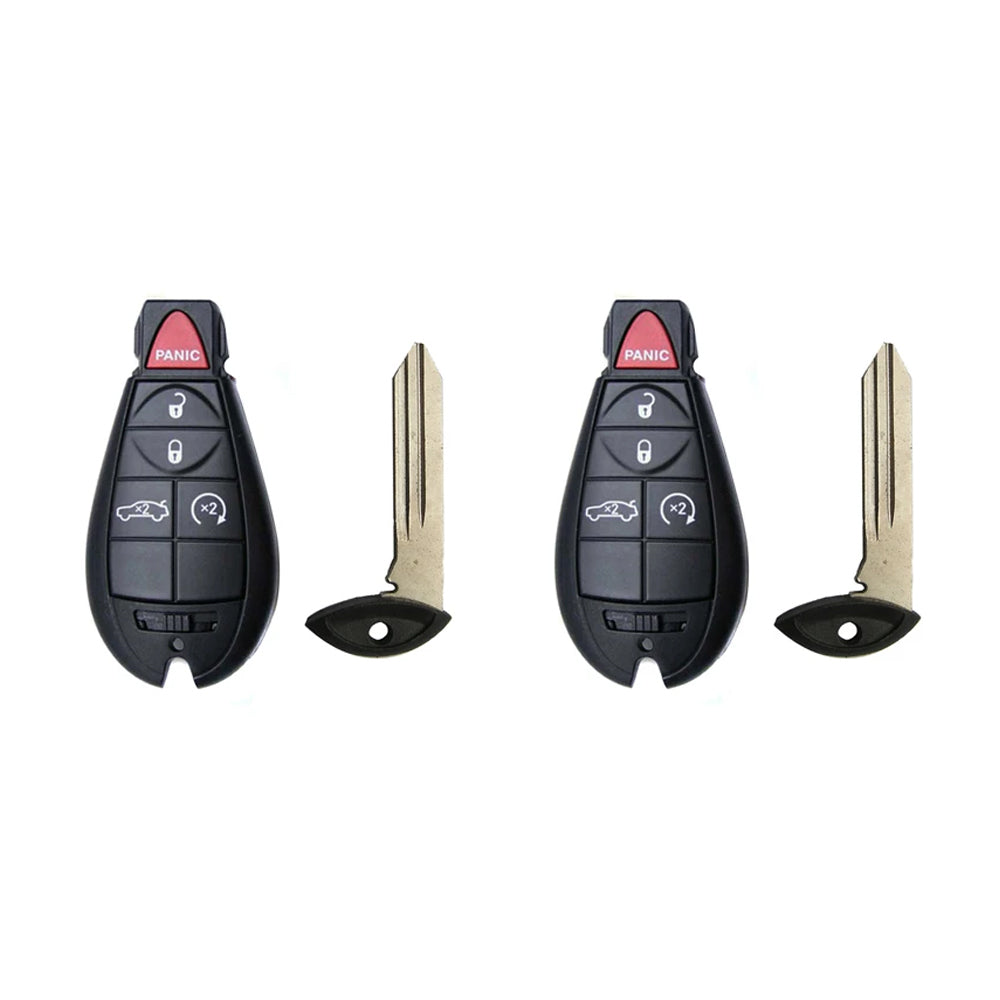 2008 - 2010 Chrysler 300 Fobik Key 5B FCC# IYZ-C01C (2 Pack)