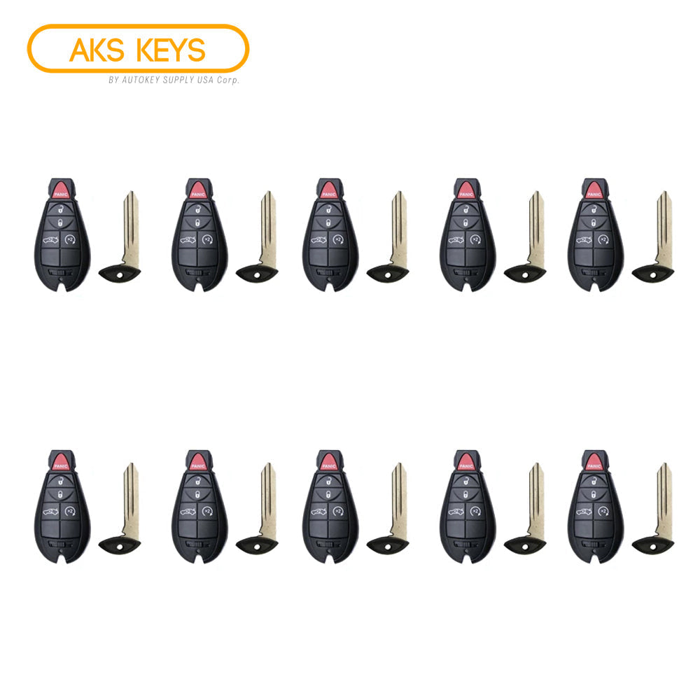 2008 - 2010 Chrysler 300 Fobik Key 5B FCC# IYZ-C01C (10 Pack)