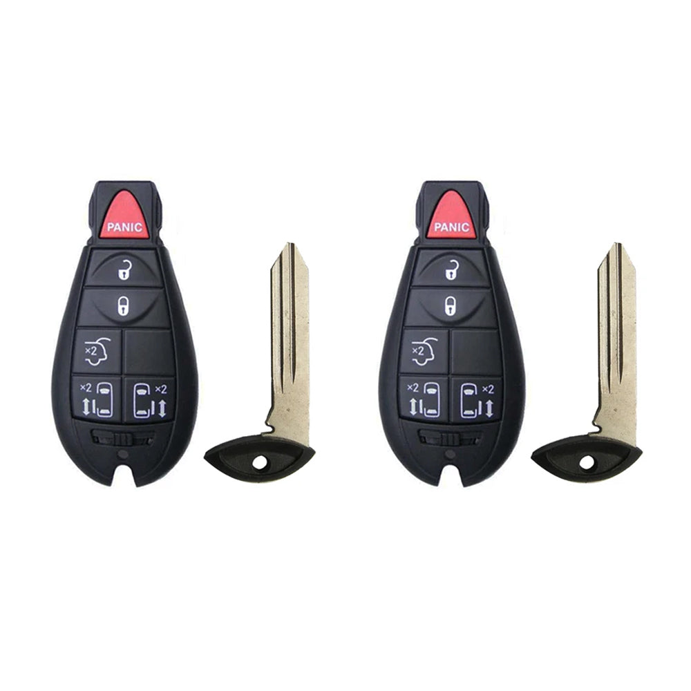 2008 - 2016 Chrysler Town & Country Fobik Key 6B FCC # IYZ-C01C (2 Pack)