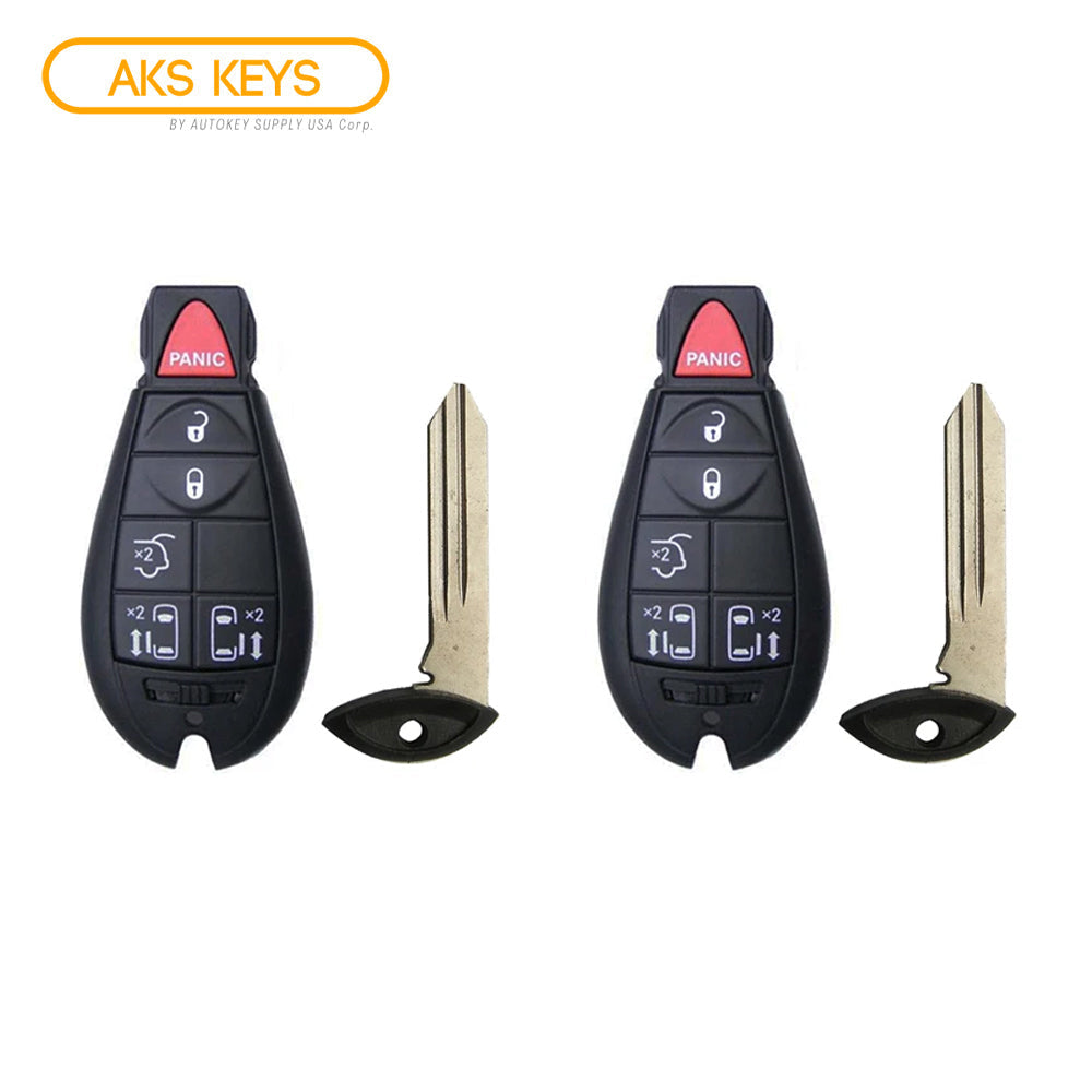 2008 - 2016 Chrysler Town & Country Fobik Key 6B FCC # IYZ-C01C (2 Pack)