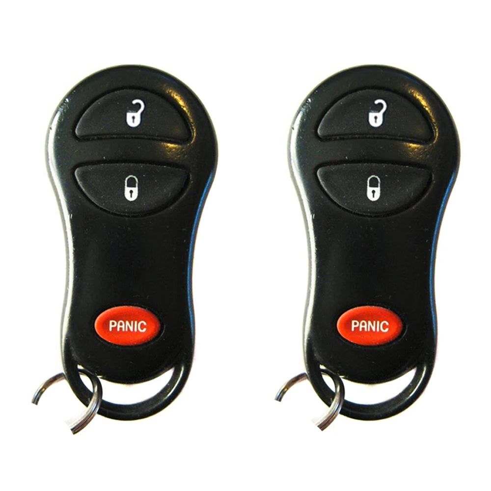 2001 - 2005 Chrysler Dodge Keyless Entry 3B Fob FCC# GQ43VT17T (2 Pack)