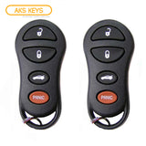 1998 - 2005 Chrysler Dodge Keyless Entry 4B Fob FCC# GQ43VT9T (2 Pack)