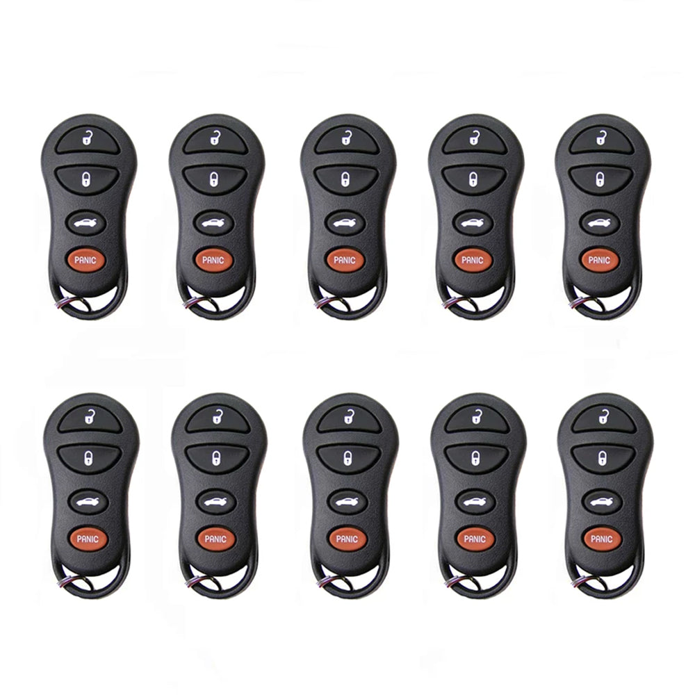 1998 - 2005 Chrysler Dodge Keyless Entry 4B Fob FCC# GQ43VT9T (10 Pack)