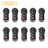 1998 - 2005 Chrysler Dodge Keyless Entry 4B Fob FCC# GQ43VT9T (10 Pack)