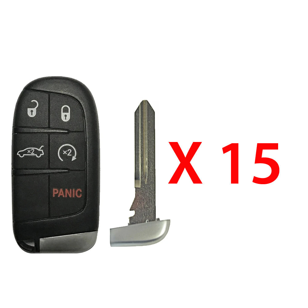 2011 - 2018 Chrysler 300 Smart Key FCC# M3N-40821302 (15 Pack)