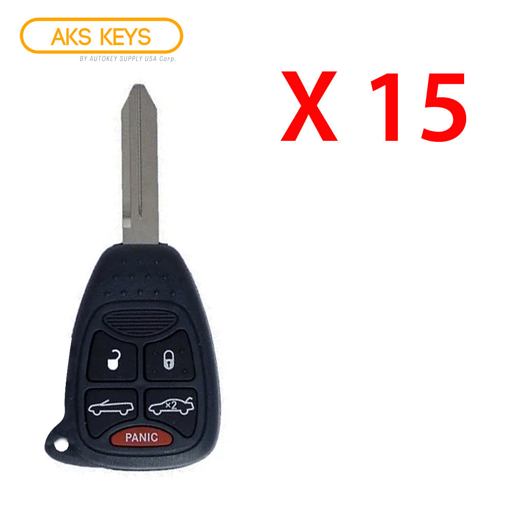 2007 - 2014 Chrysler Remote Key 5B FCC# OHT692427AA (15 Pack)