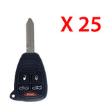 2007 - 2014 Chrysler Remote Key 5B FCC# OHT692427AA (25 Pack)