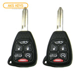 2007 - 2014 Chrysler Remote Key 6B FCC# OHT692427AA (2 Pack)