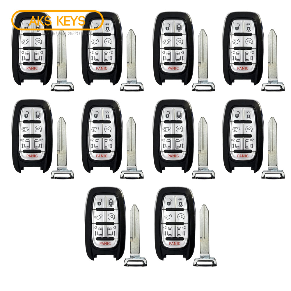 2017 - 2024 Chrysler Pacifica Voyager Smart Key 7B Fob FCC# M3N-97395900 (10 Pack)