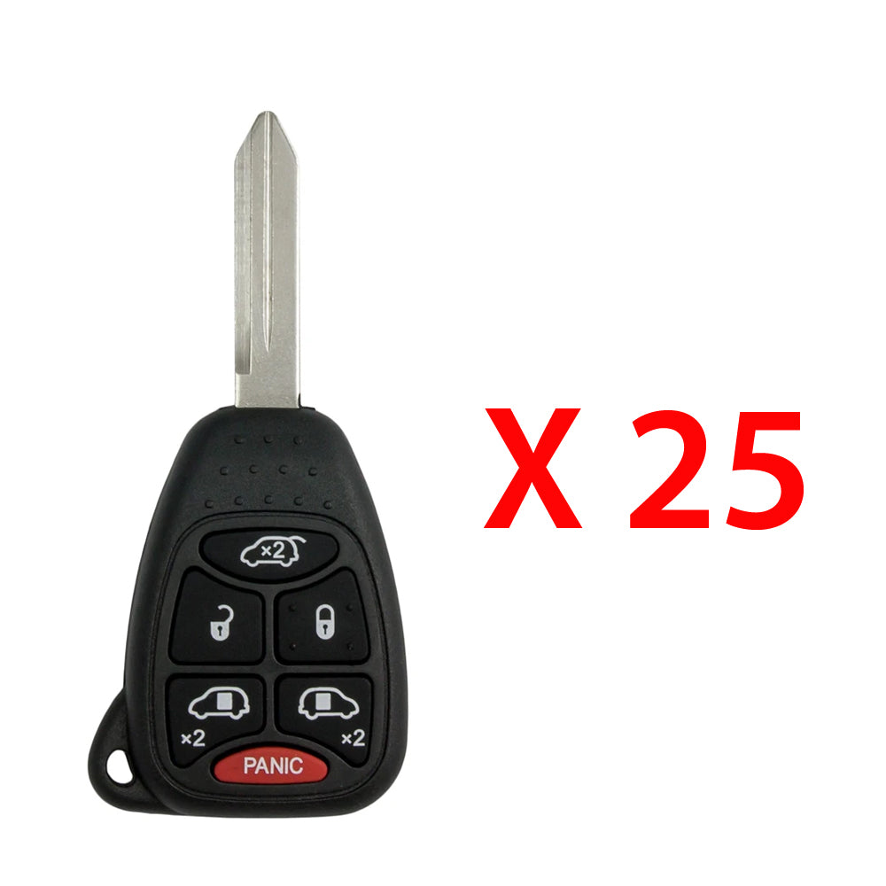 2004 - 2007 Chrysler Dodge Key Fob 6B FCC# M3N5WY72XX (25 Pack)