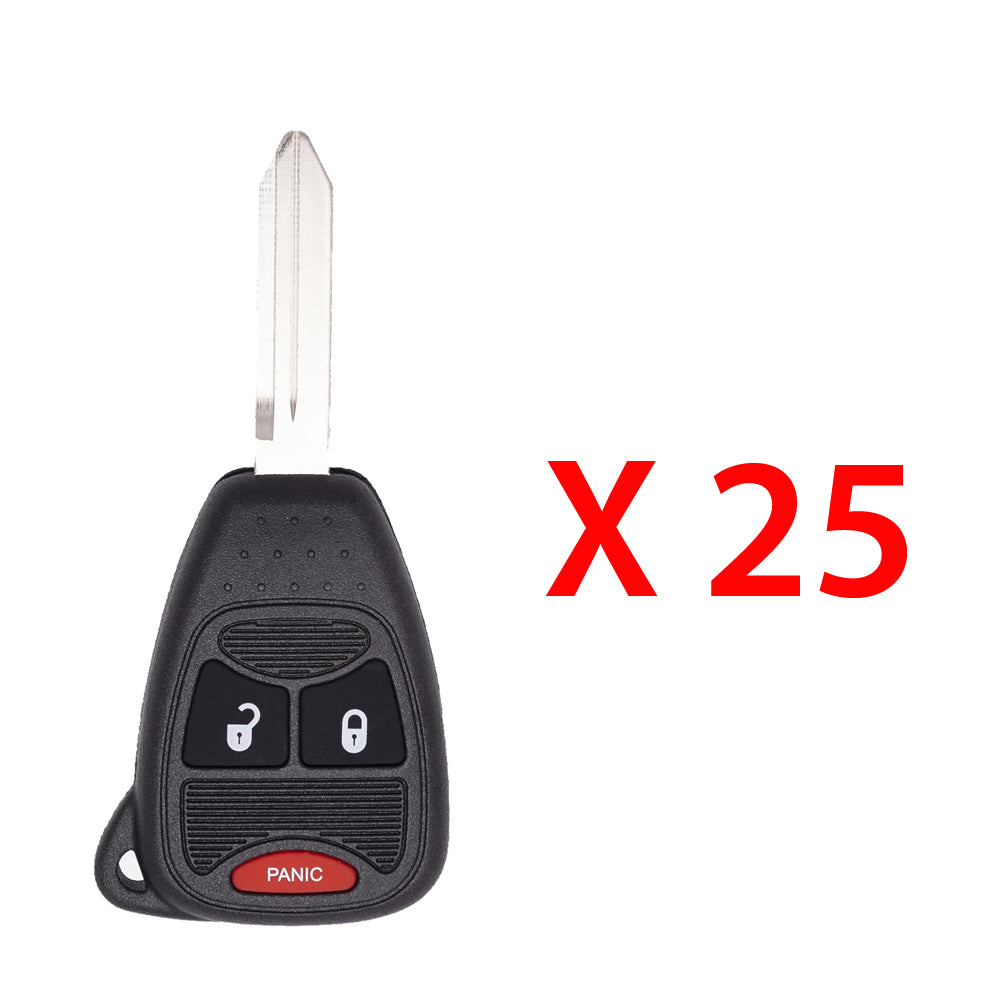 2005 - 2012 Dodge Key Fob 3B FCC# OHT692427AA/ OHTC92715AA - Aftermarket (25 Pack)