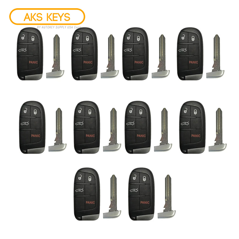 2015 - 2017 Chrysler 200 Smart Key 4B FCC# M3M-40821302 (10 Pack)