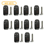 2015 - 2017 Chrysler 200 Smart Key 4B FCC# M3M-40821302 (10 Pack)