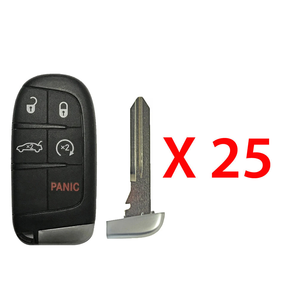 2011 - 2018 Dodge Smart Key 5B Fob FCC# M3N-40821302 - Aftermarket (25 Pack)