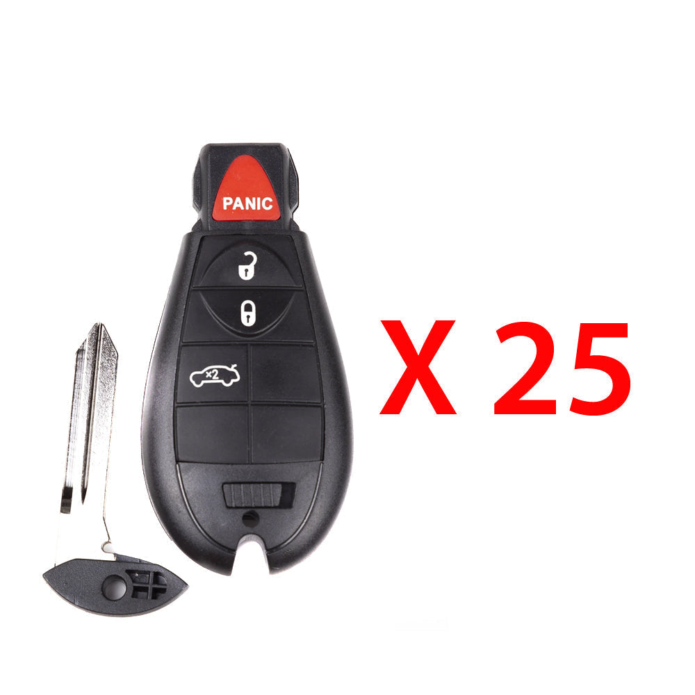 2008 - 2010 Dodge Fobik Key 4B FCC# IYZ-C01C - Aftermarket (25 Pack)