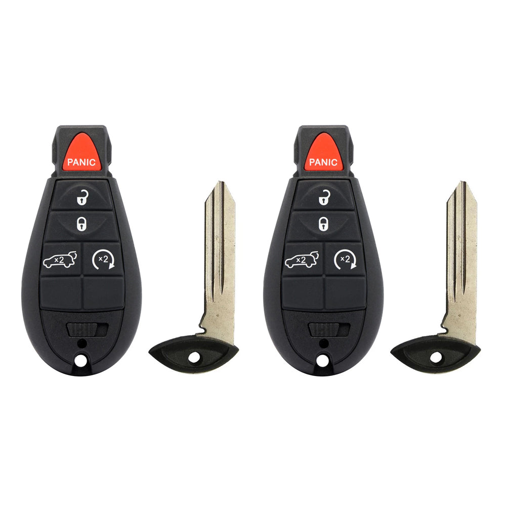 2011 - 2013 Dodge Durango Smart Fobik Key 5B FCC# IYZ-C01C (2 Pack)