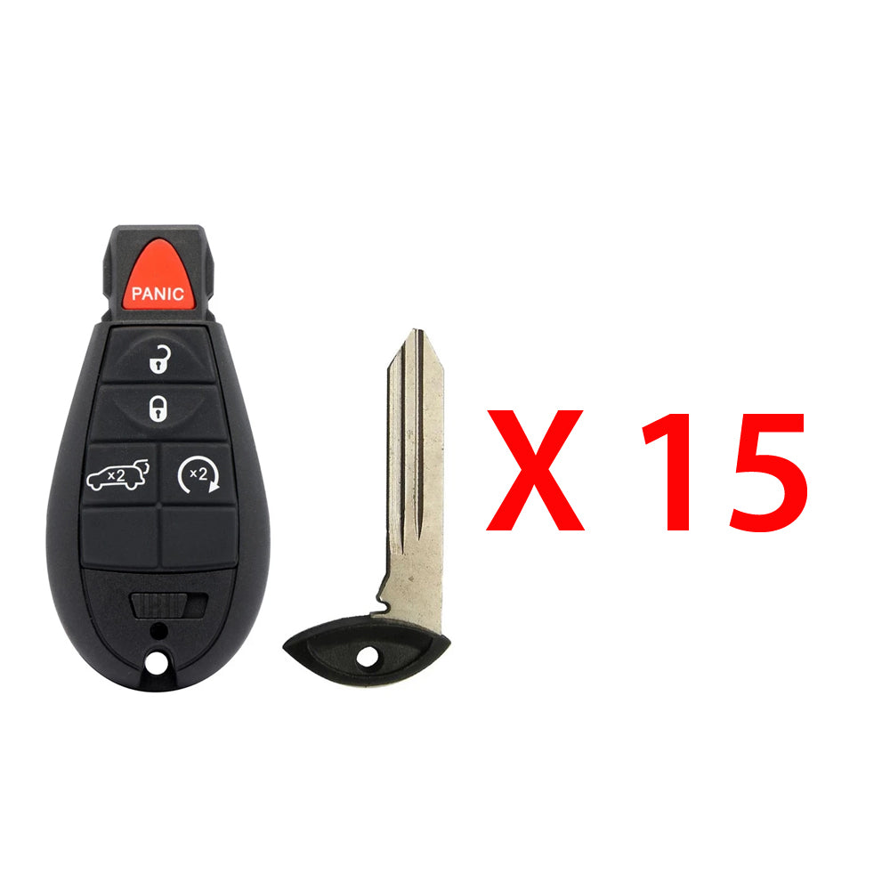 2011 - 2013 Dodge Durango Smart Fobik Key 5B FCC# IYZ-C01C (15 Pack)