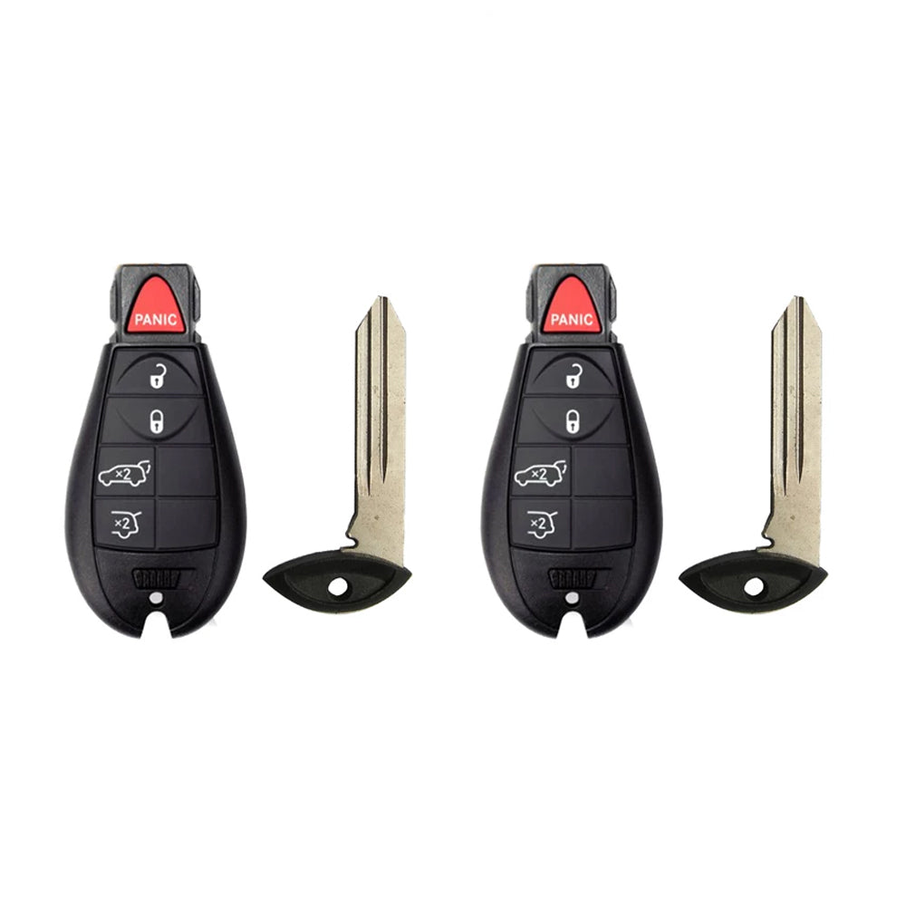 2008 - 2010 Jeep Fobik Key 5B FCC# IYZ-C01C (2 Pack)