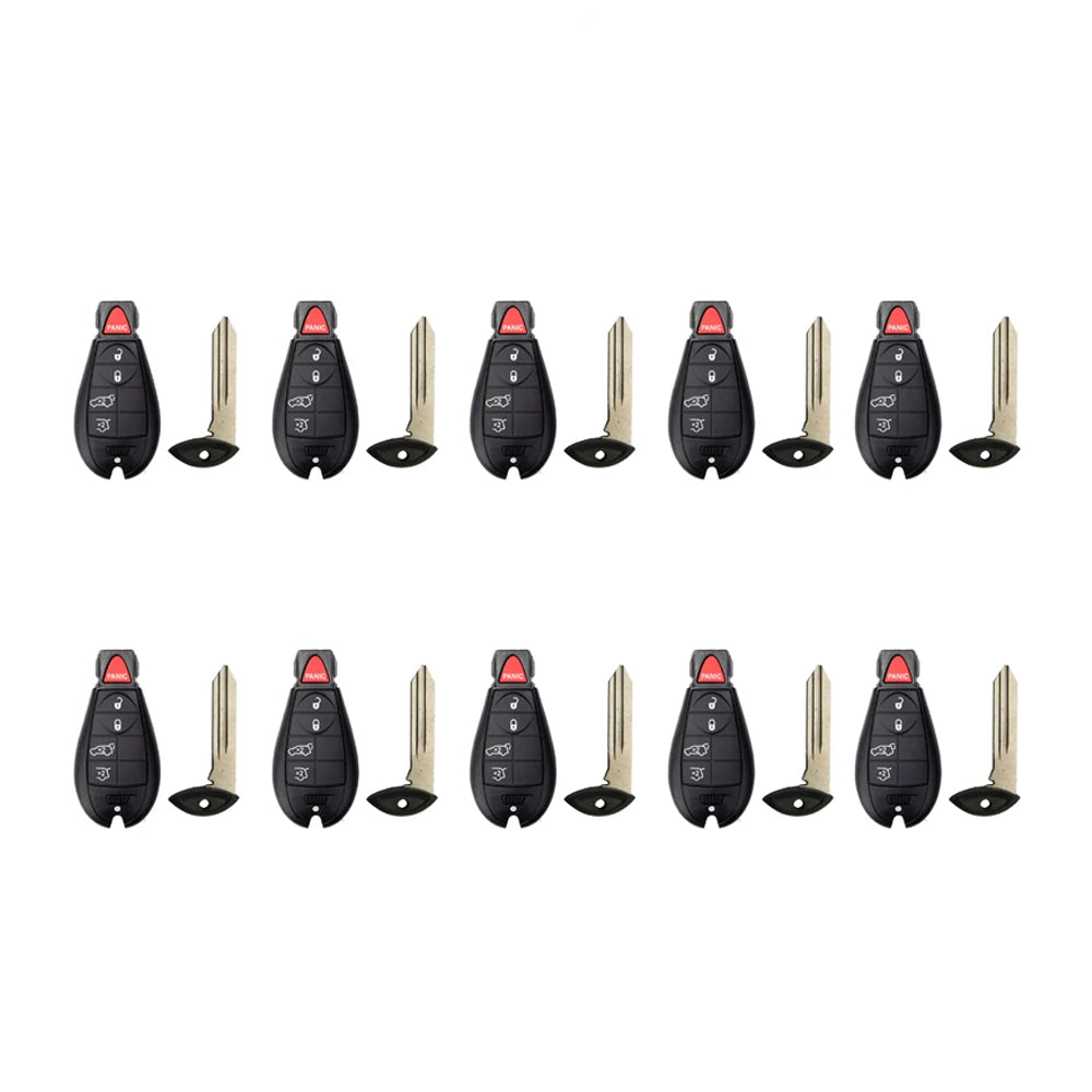 2008 - 2010 Jeep Fobik Key 5B FCC# IYZ-C01C (10 Pack)