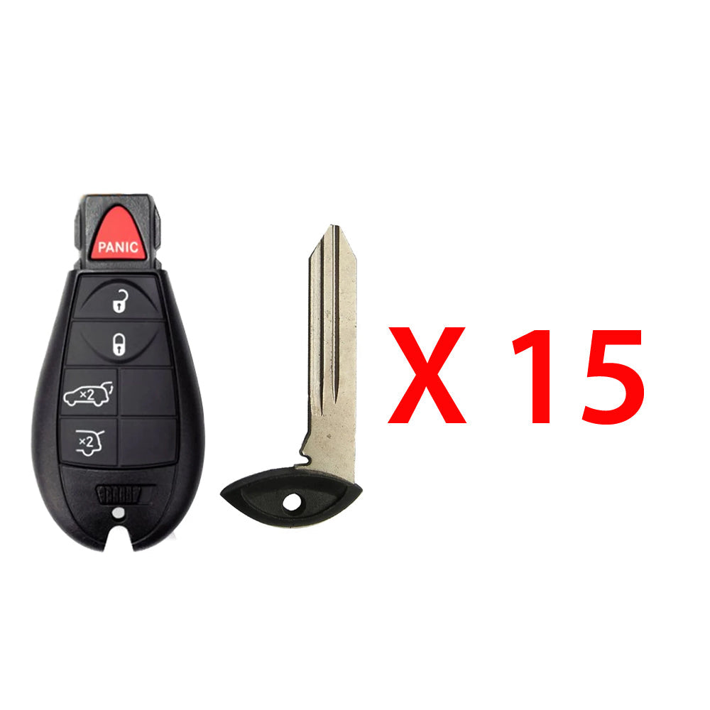 2008 - 2010 Jeep Fobik Key 5B FCC# IYZ-C01C (15 Pack)