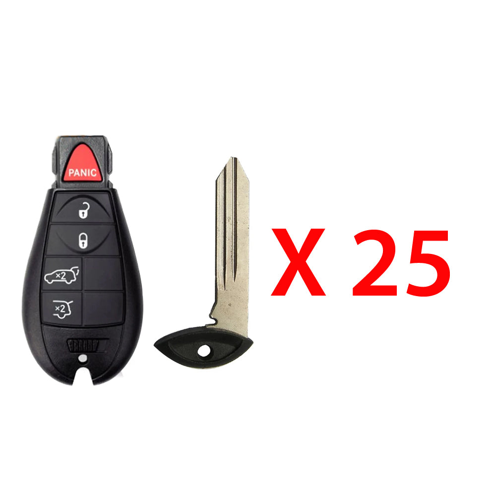 2008 - 2010 Jeep Fobik Key 5B FCC# IYZ-C01C (25 Pack)